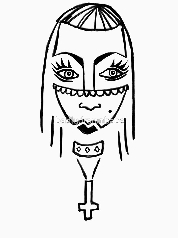 Goth Girl, Pastel Goth by badlydrawnbabe