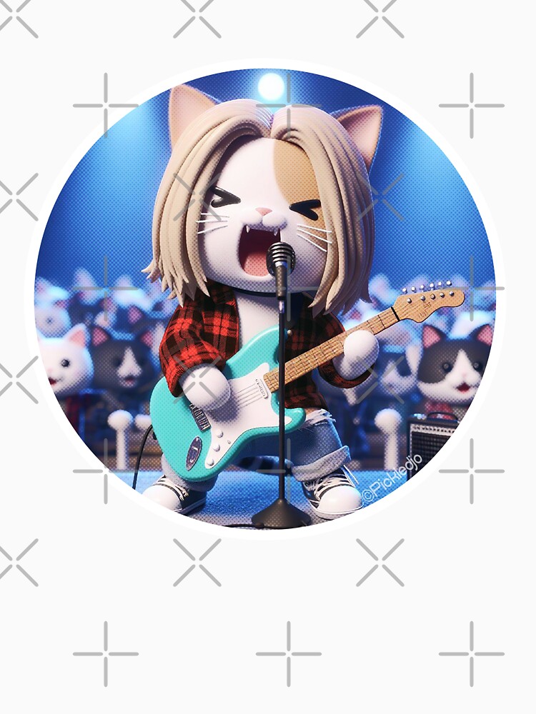 Grunge Cat by PickledjoArt