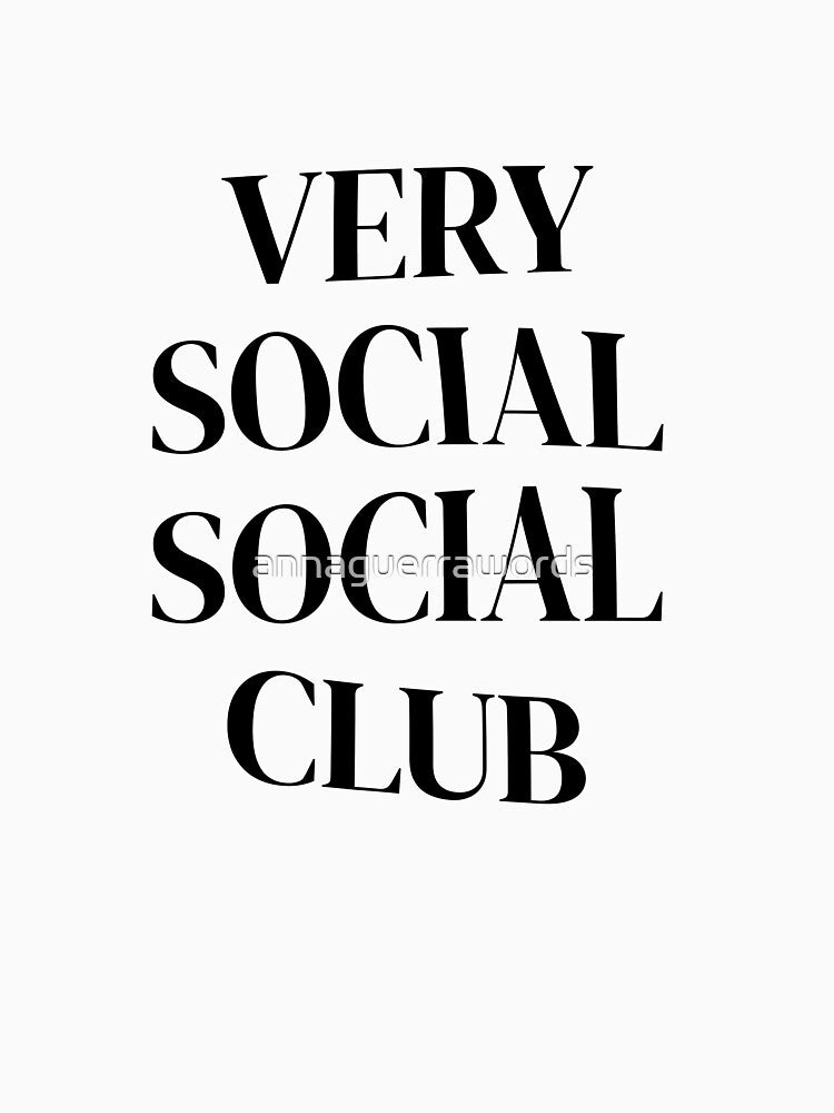 Very social by annaguerrawords