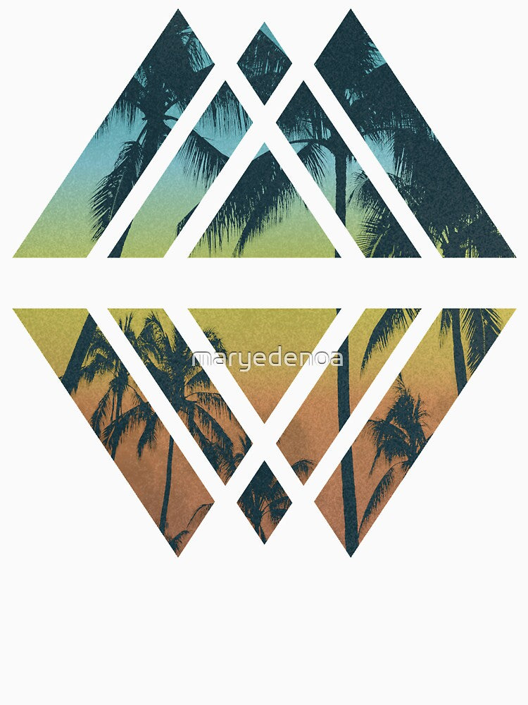 Geometric Tropical Beach by maryedenoa