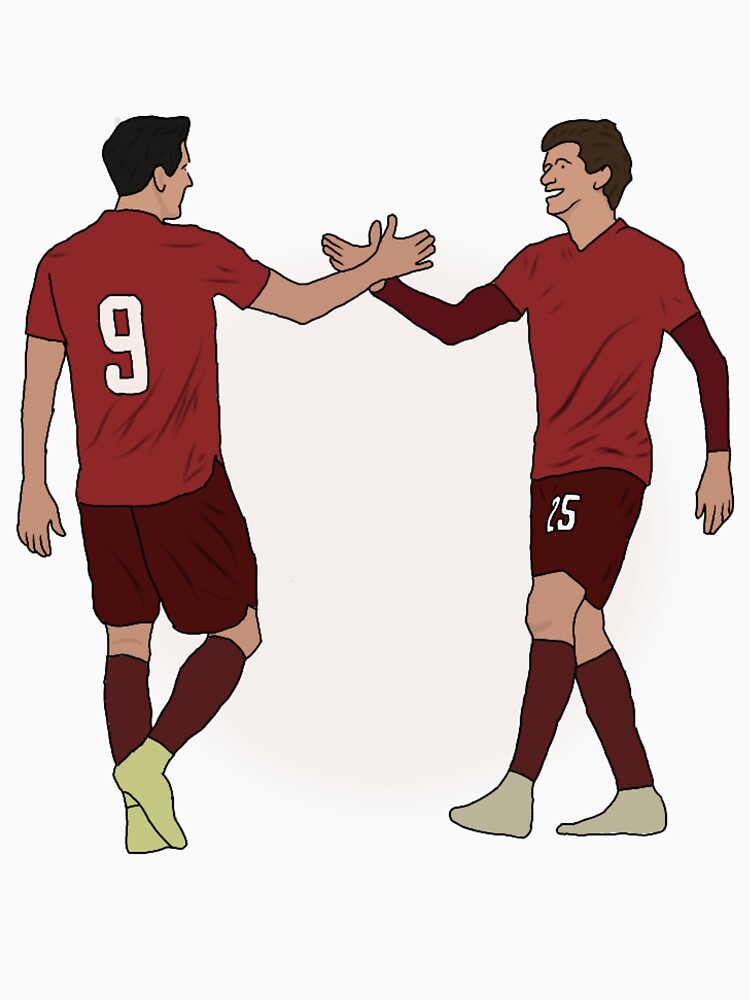 Thomas Muller & Robert Lewandowski Bayern Munchen by Cycle-Anyone
