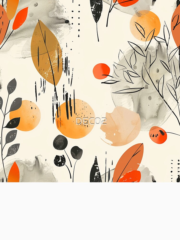 Boho-Style Casual-Sophisticated Earth Tones Abstract Designs by DEC02