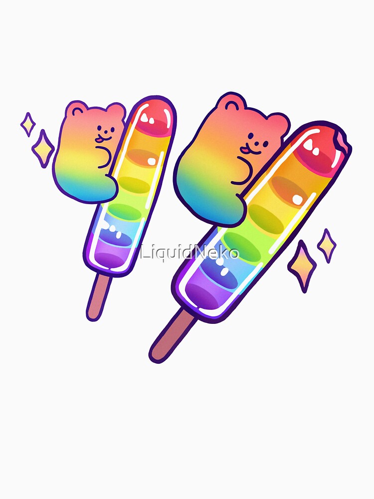 Cute Kawaii Jelly Bear Rainbow Icecream by LiquidNeko