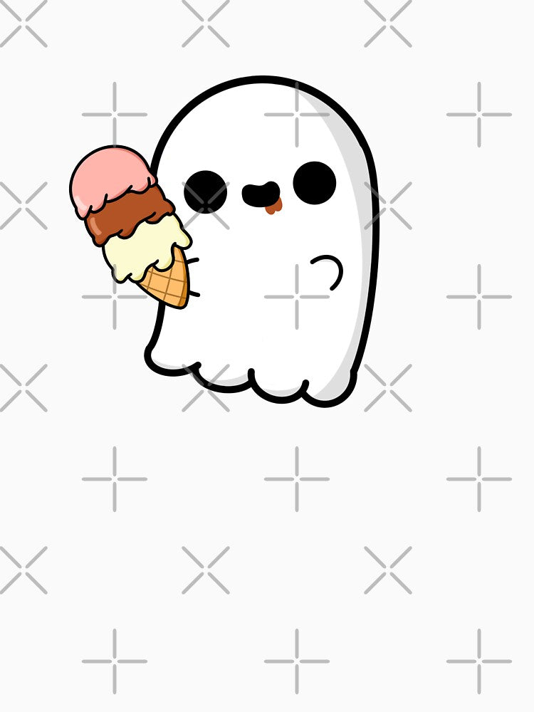 Cute Cartoon Ghost || Kawaii Halloween by cookingwithten