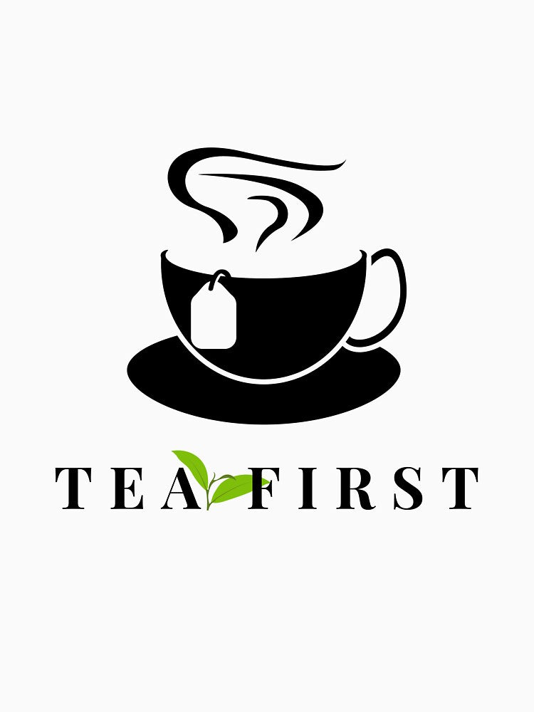 Mad Tea Energy Minimal Tea Leaf | Green Tea Aesthetic Minimalist Design by glowtrendz