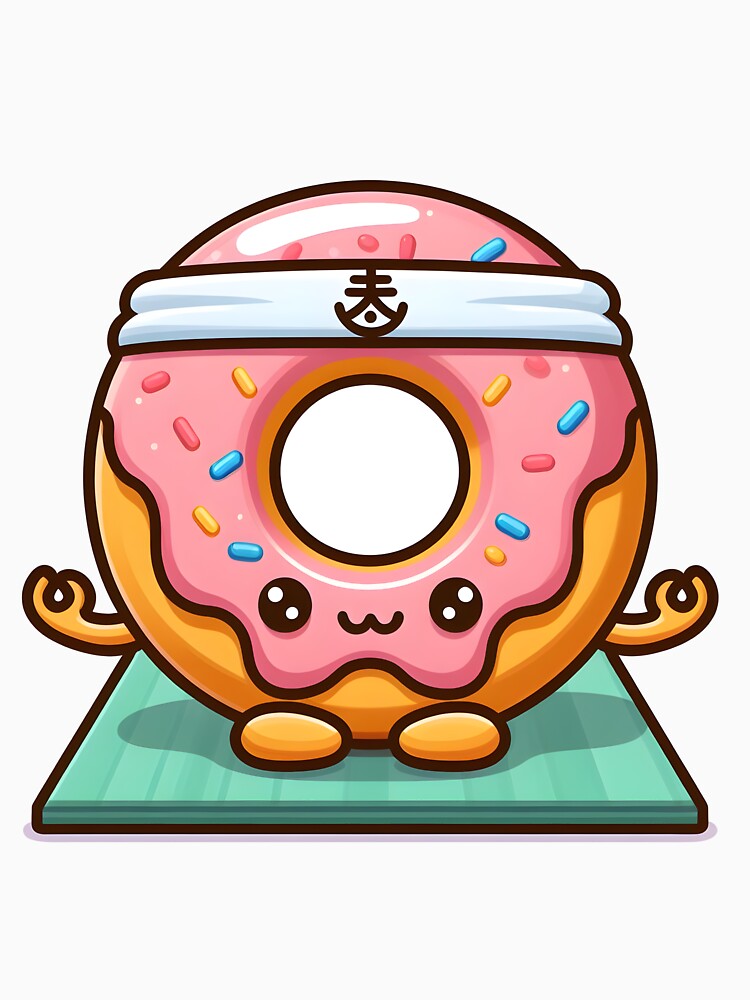 Kawaii Donut: With A Zen Symbol Headband by CanvasCutie