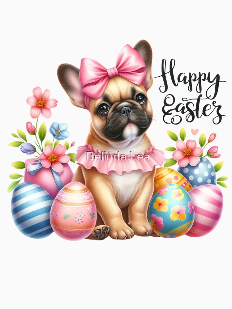 Happy Easter [French Bulldog] by Rainey Grey + Co