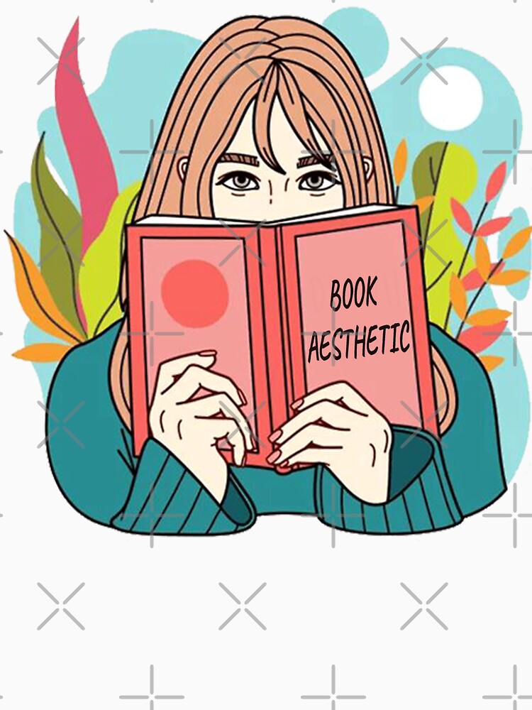Book Aesthetic Girl with Plant by HaydenMillepied