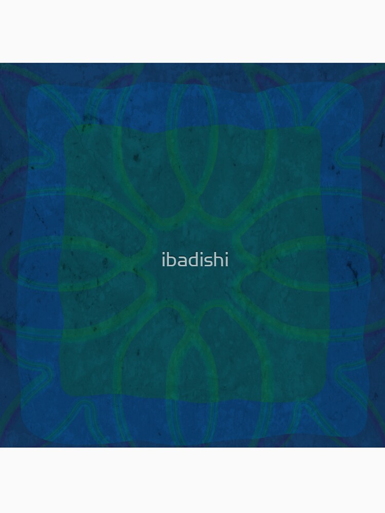 Turquoise and Green Grungy Pattern by ibadishi