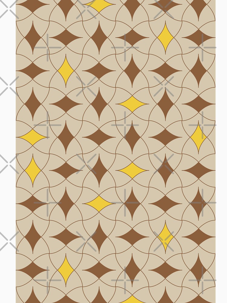 Earth Tone Diamond Modern Mid Century Geometric Pattern Scandinavian Rustic Interior 07 by BONBcreative