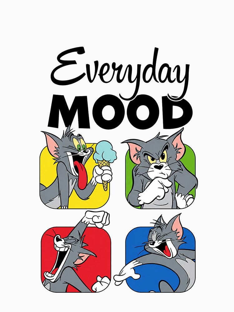 Tom and Jerry Everyday Mood Funny Cartoon Design by Cherry Glow