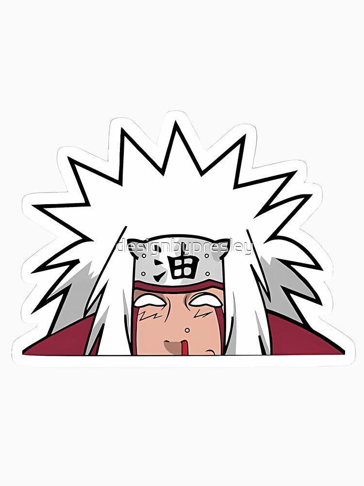 Jiraiya Anime Peeking Sage Funny by designbypresley
