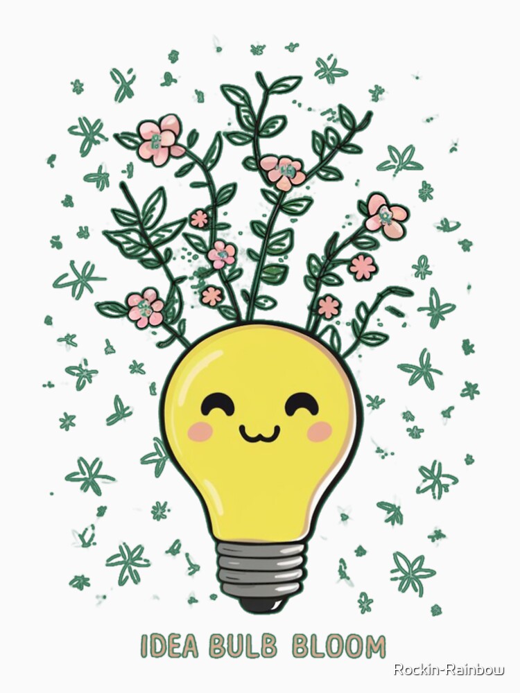 Idea Bulb Bloom - Kawaii by Rockin-Rainbow