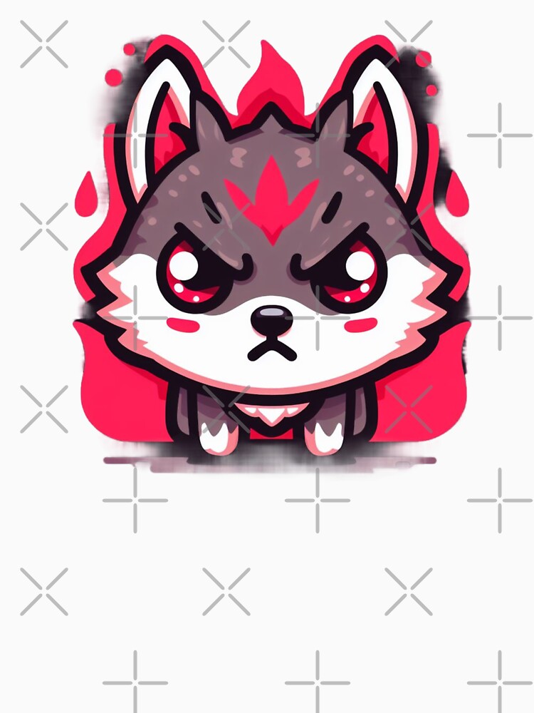 kawaii angry wolf by Animalia-