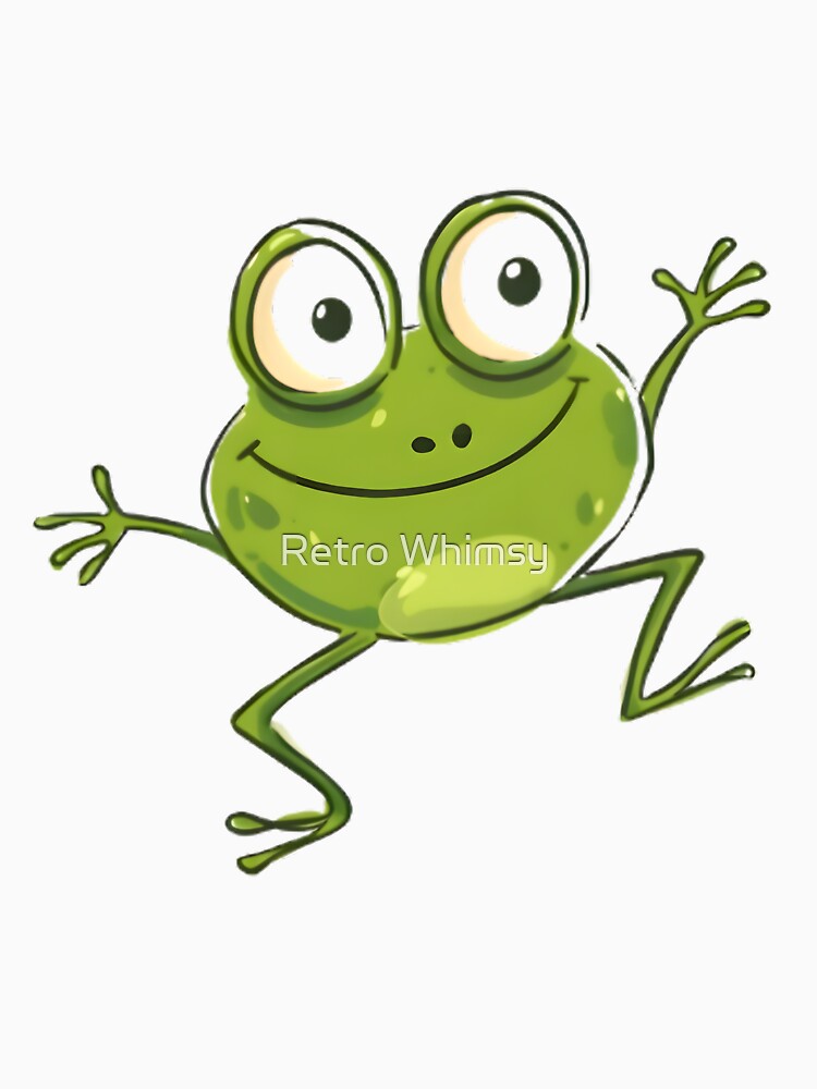 Funny frog by Retro Whimsy