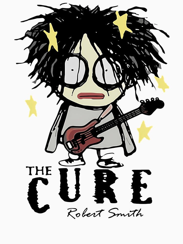 The Cures Robert Smiths Cartoon Gothic Rock Band by TT-Kurumi