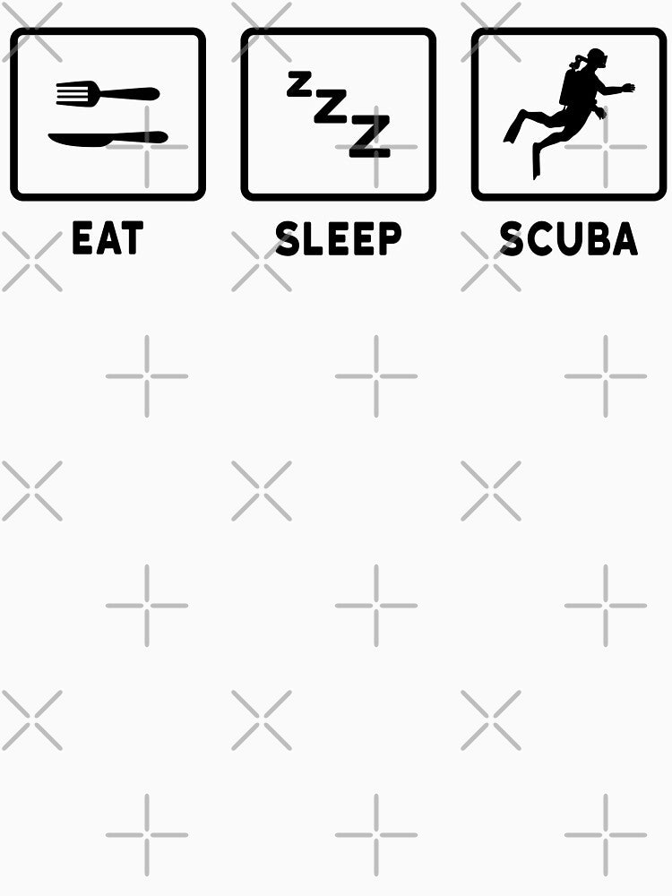 Eat Sleep Scuba by Picasmus Tees