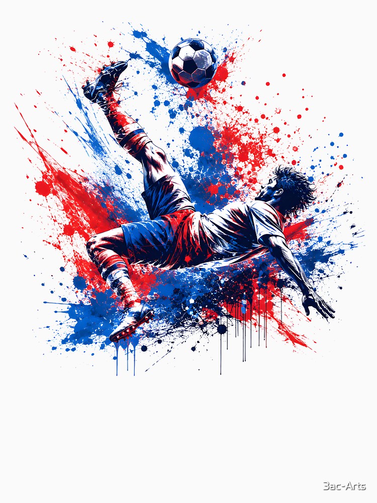 Dynamic Soccer Ball Exploding Abstract Sports Art by 3ac-Arts