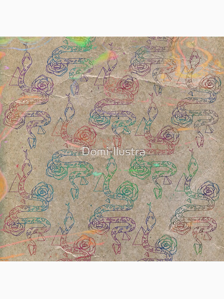 psychedelic snake texture by Domi-llustra