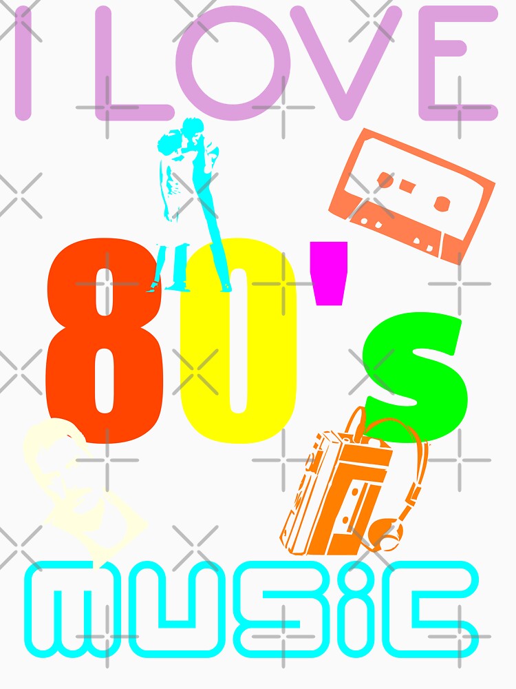 I love 80's Music by zarshirts