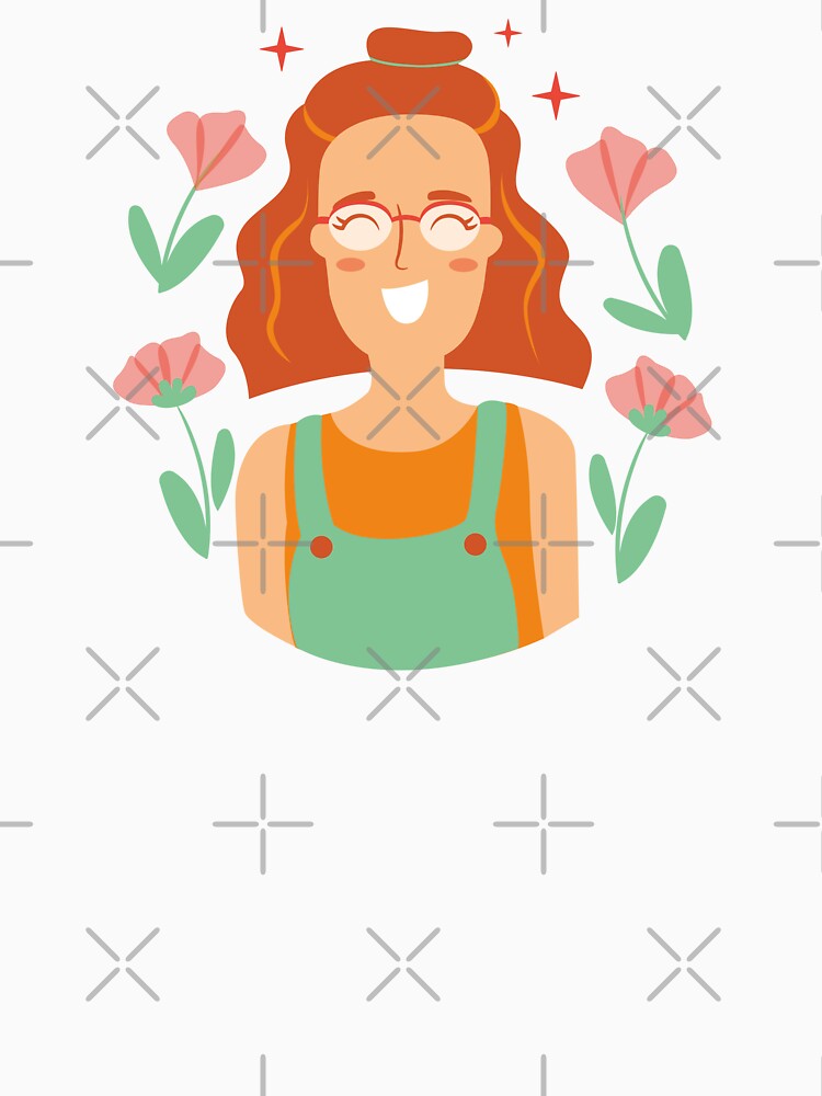 Floral Boho Girl Aesthetic Shirt, by chipmuckdesignn