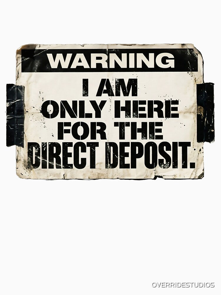 Resentfully Present | Sarcastic Corporate Office Humor & Introvert Typography by OVERRIDESTUDIOS