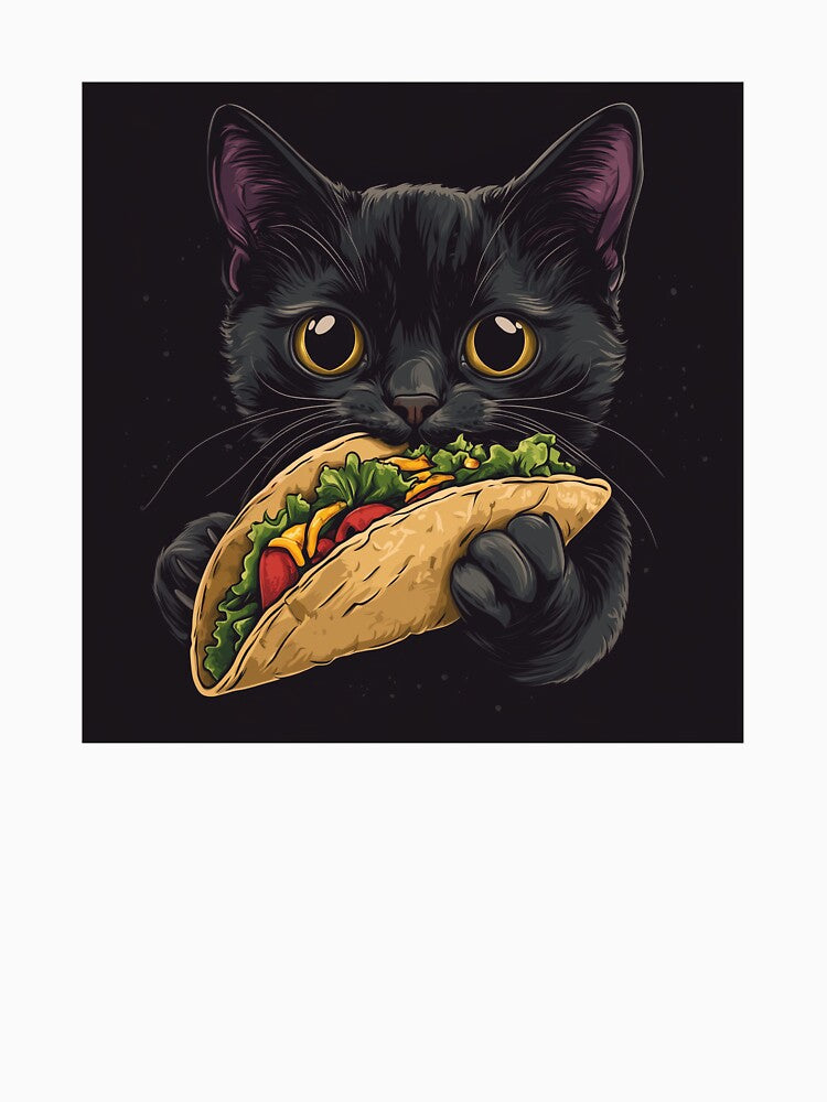 Tacos First, Problems Later – The Wisdom of the Cat by ArtbyPatti