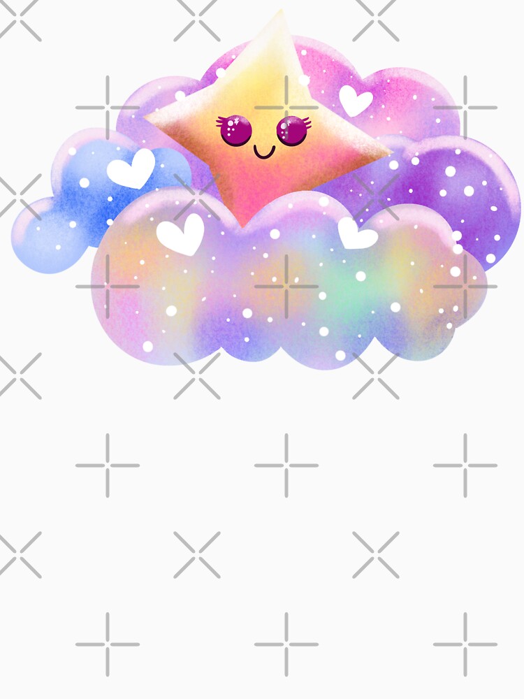 Kawaii star and clouds by altairaleon