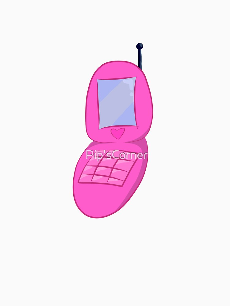 y2k pink flip phone by Pip'sCorner