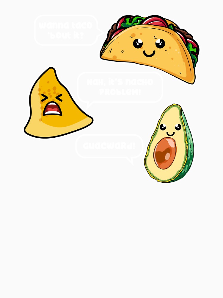 Nacho Problem Taco Burrito Pun Gift Idea design by Lisbob