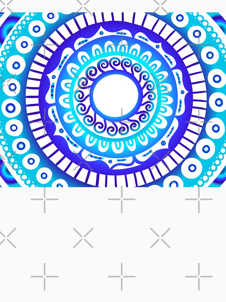 Mandala Blues by Marianna's Meraki