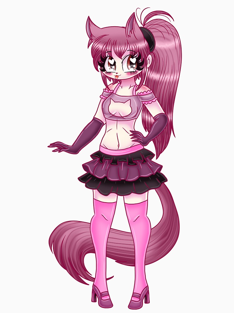 Pink Kitty Girl by ShadowiesArt