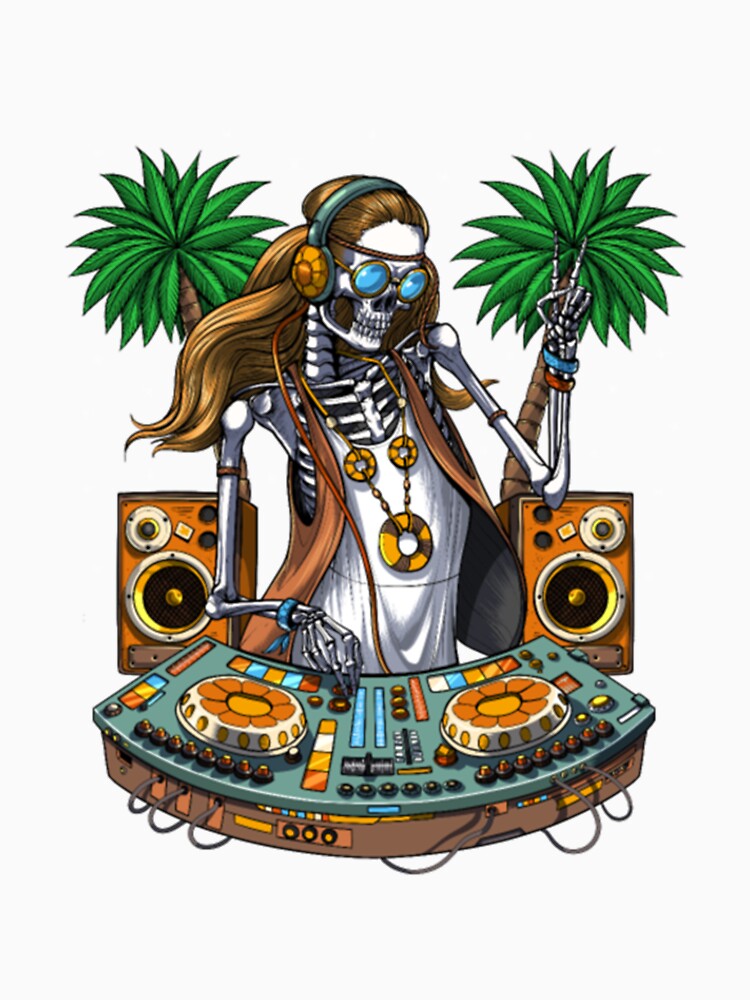 Skeleton Hippie DJ by BoutiqueAndres