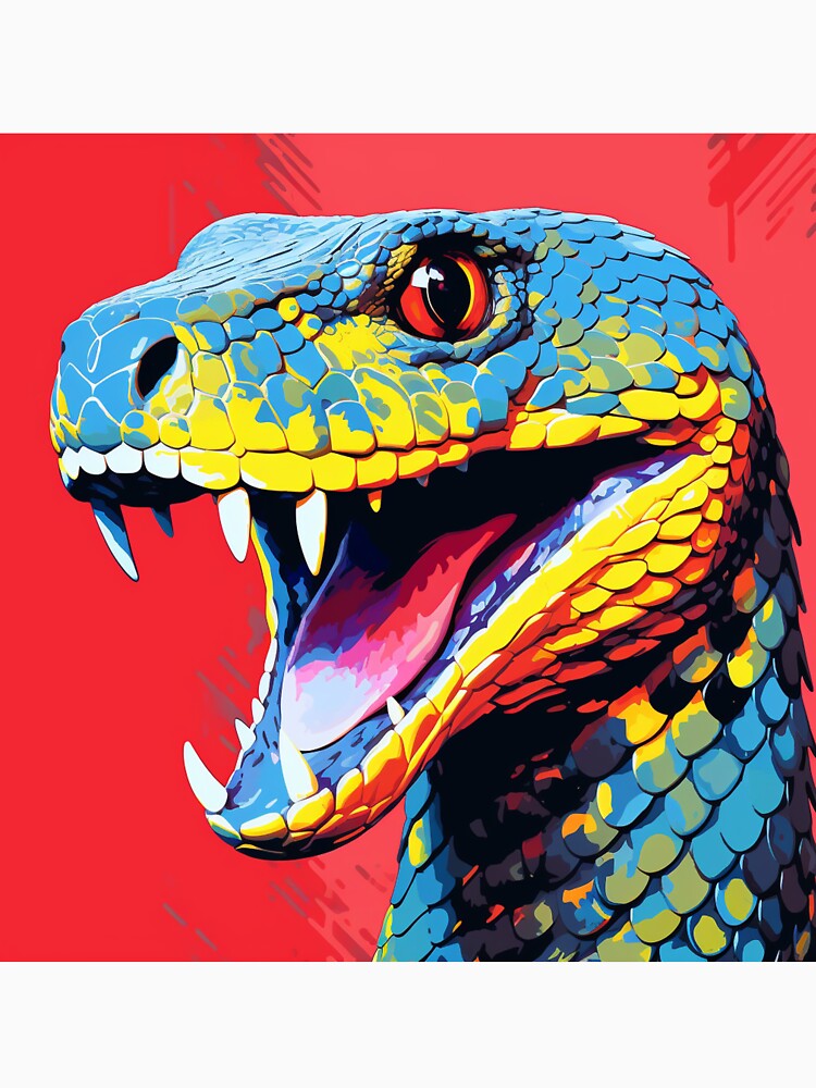 Snake Pop Art 2 by AstroRisq