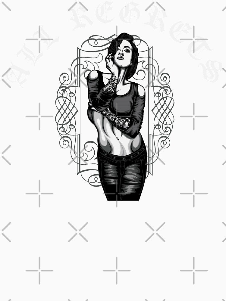 All Regrets Dark Black Goth Girl by darknessjeff86
