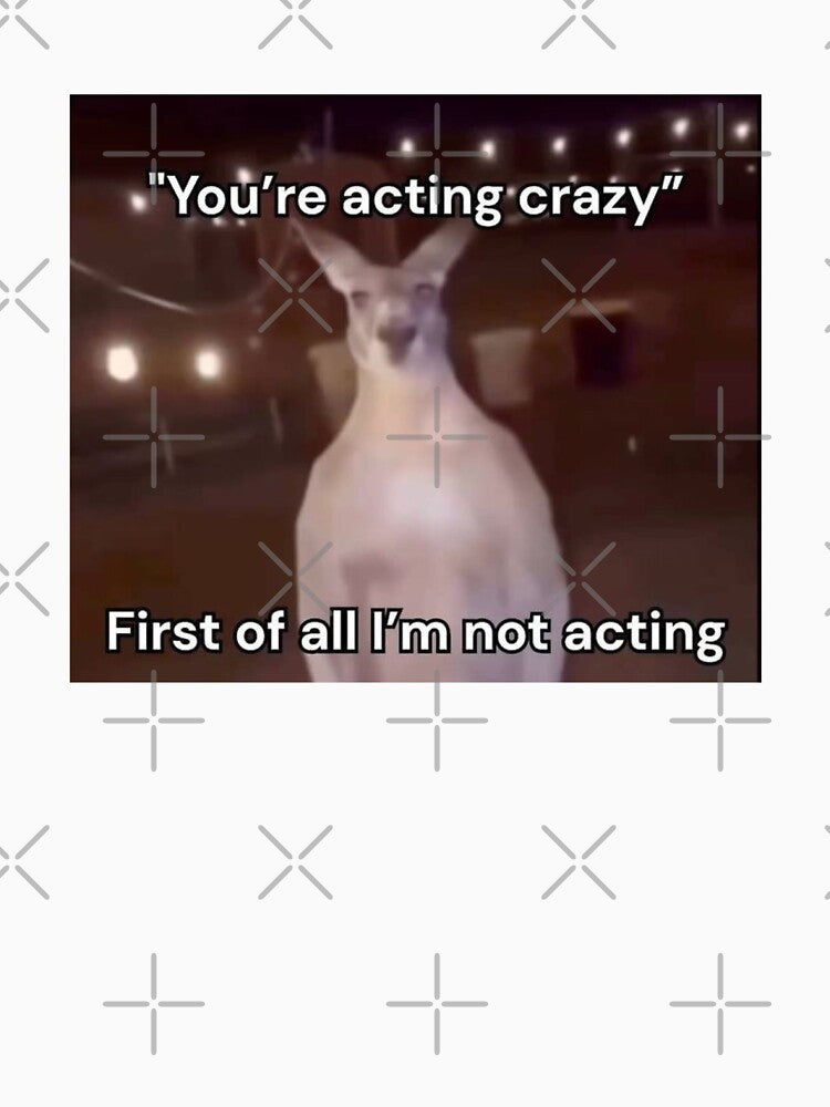 First of All I’m Not Acting Kangaroo Meme by Ariilea