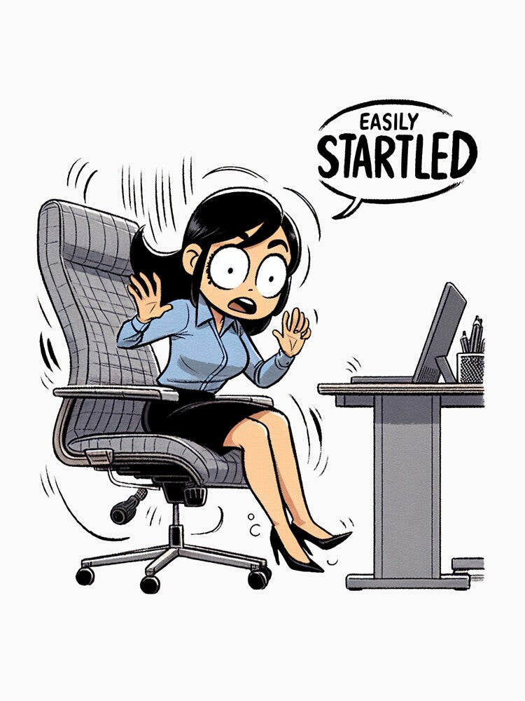 Easily Startled, Office Panic by Ola Mendel