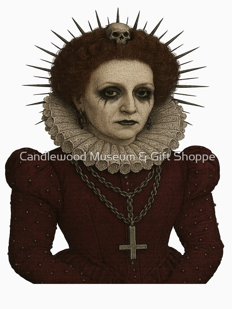 Goth Queen Elizabeth I – Dark Royalty Alternative History Portrait by Candlewood Museum & Gift Shoppe