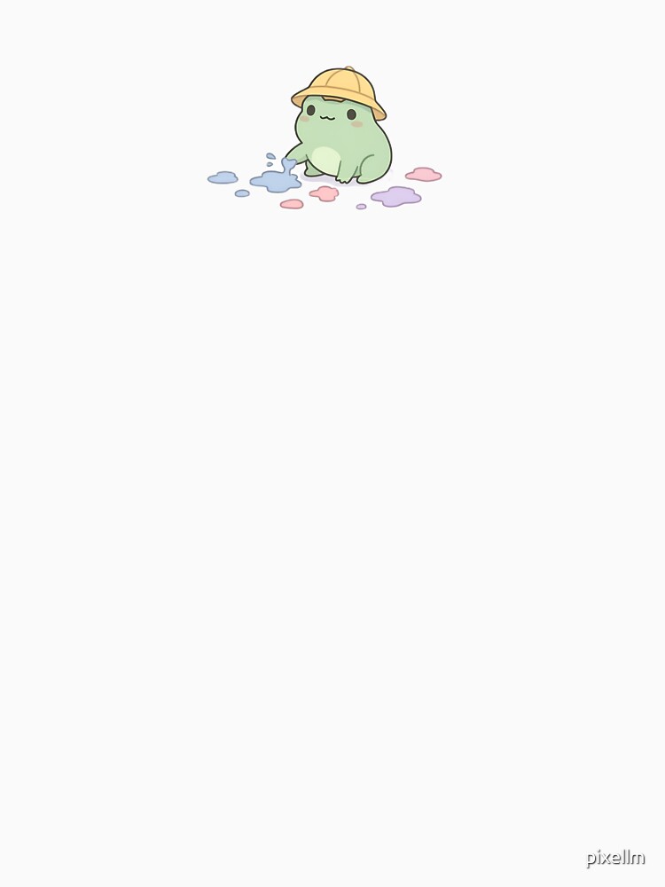 Cute Kawaii Frog playing with colors by pixellm