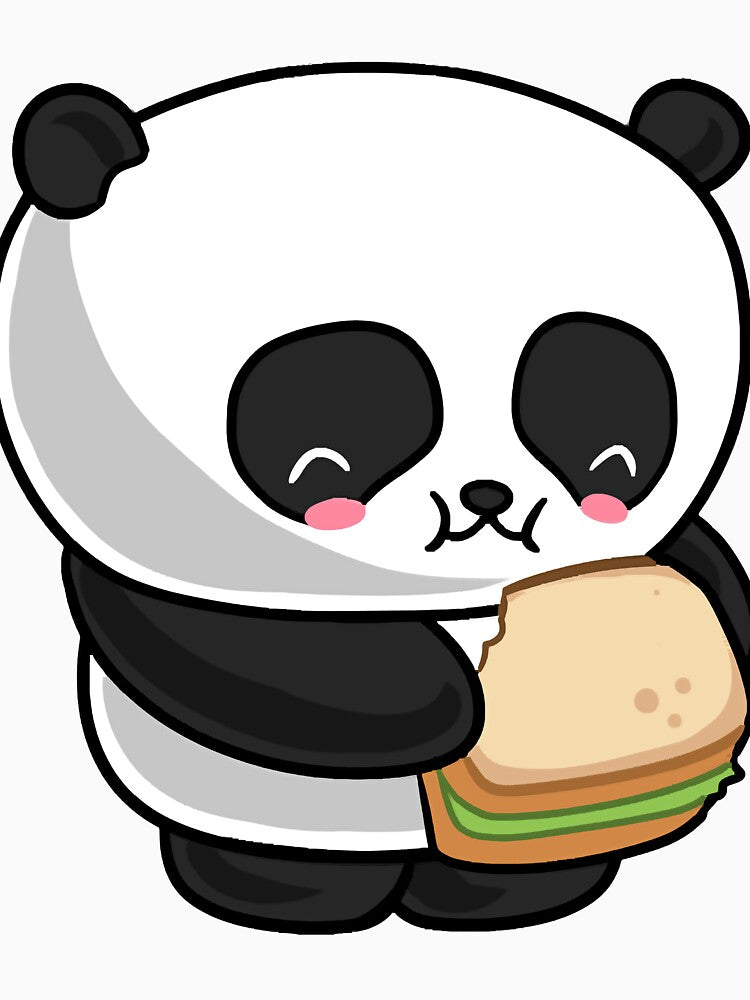 Kawaii panda eating by mero217