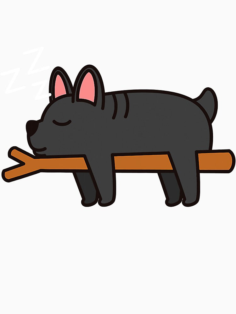 Sleeping Lazy French Bulldog Dog by saragrant39