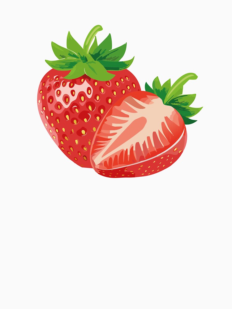 Cute Strawberry Aesthetic Sticker by Design by TZ