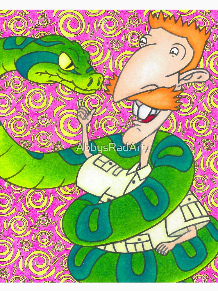 Nigel Thornberry The Wild Thornberrys Neon Pattern 90s by AbbysRadArt