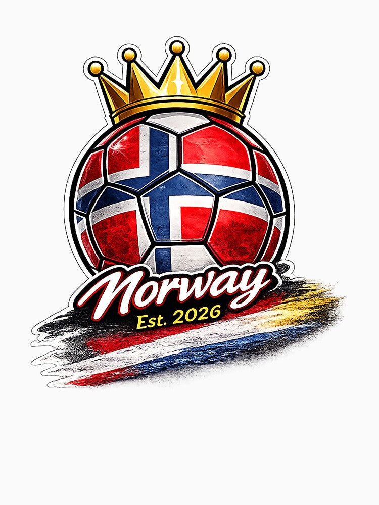 Vintage Norwegian Flag Retro Norway Soccer 2026 by QuiteOrbit