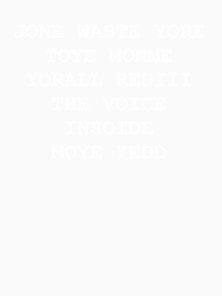 JONE WASTE YORE TOYE MONME by Buntrockstore