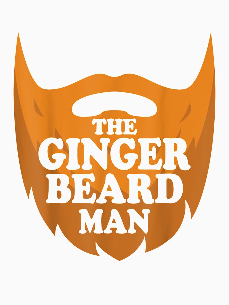 The Ginger Beard Man Tee Beards Lover Novelty by CatherineRogers