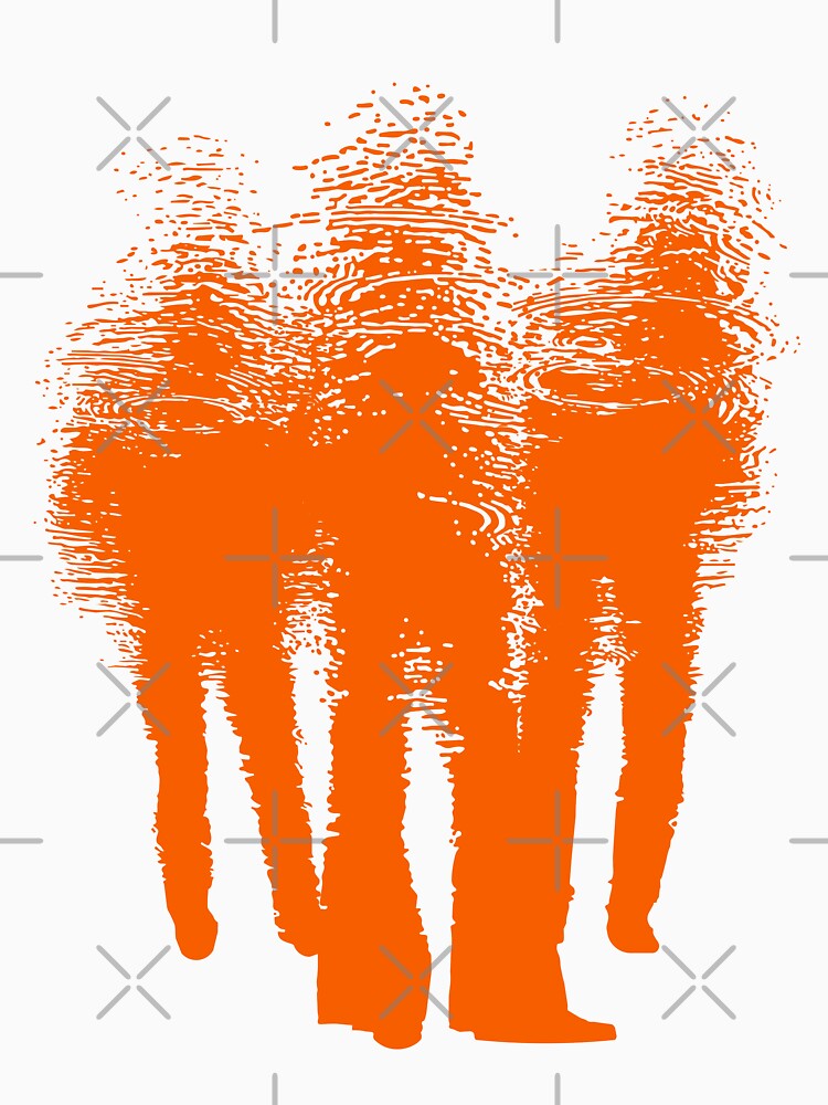 TRIO. PUDDLE ART GRAPHIC. ORANGE. by 5hertz