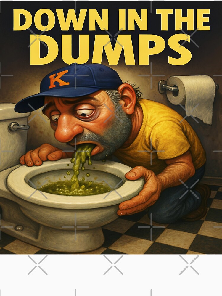 Down in the Dumps Dark Comedy Caricature by AlphaTeez
