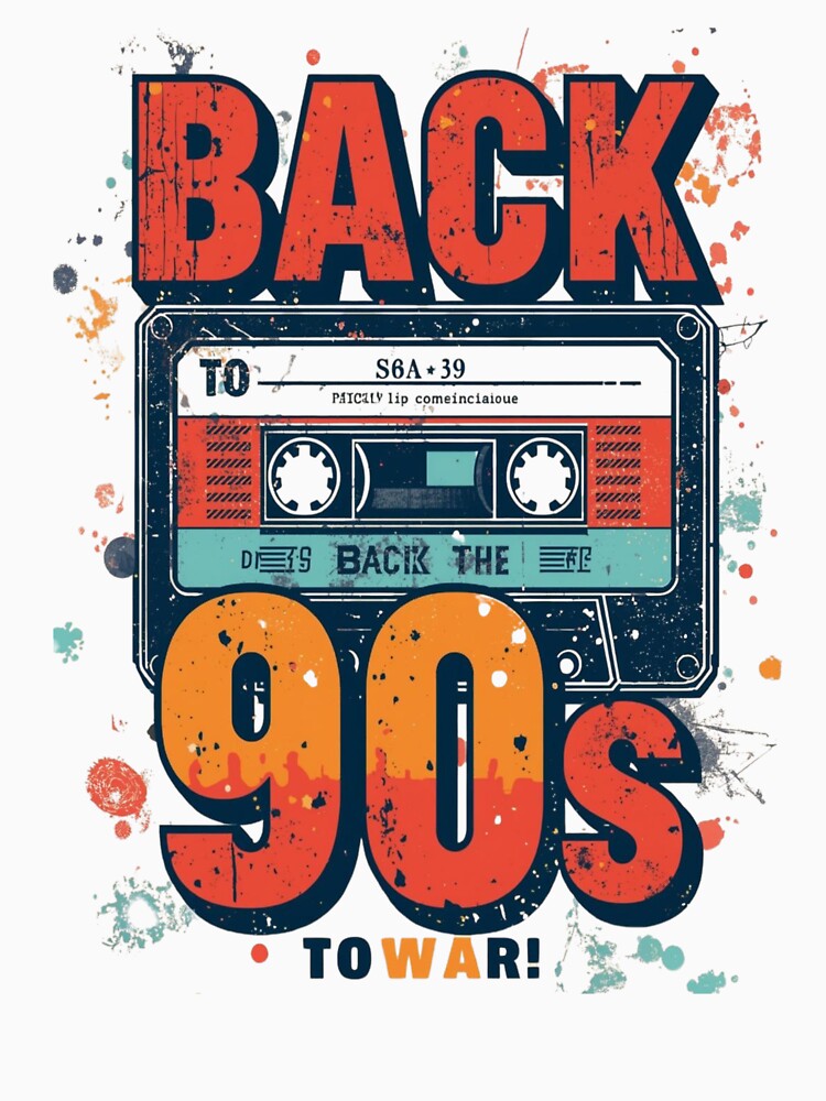 Back to the 90s | Retro Cassette Tape Vintage Design by ZYNORAworld