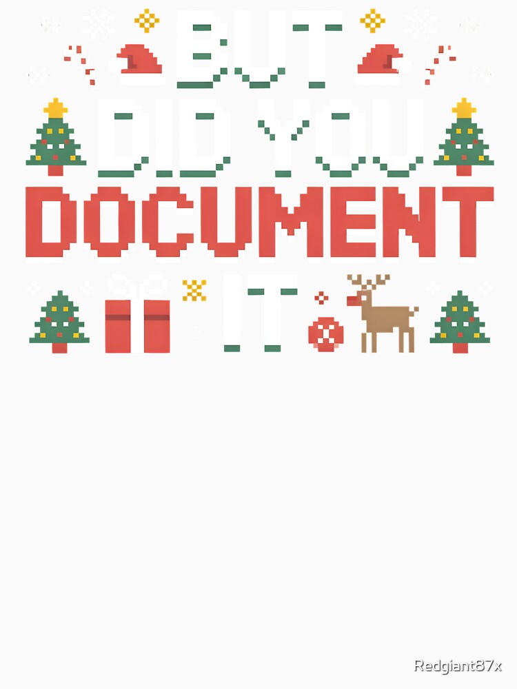 Work Christmas Party Sweater – But Did You Document It by Redgiant87x